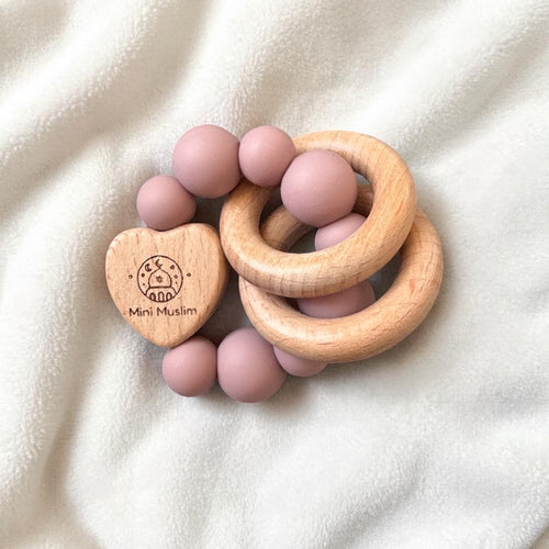 Baby-Beissring aus Holz & Silikon
