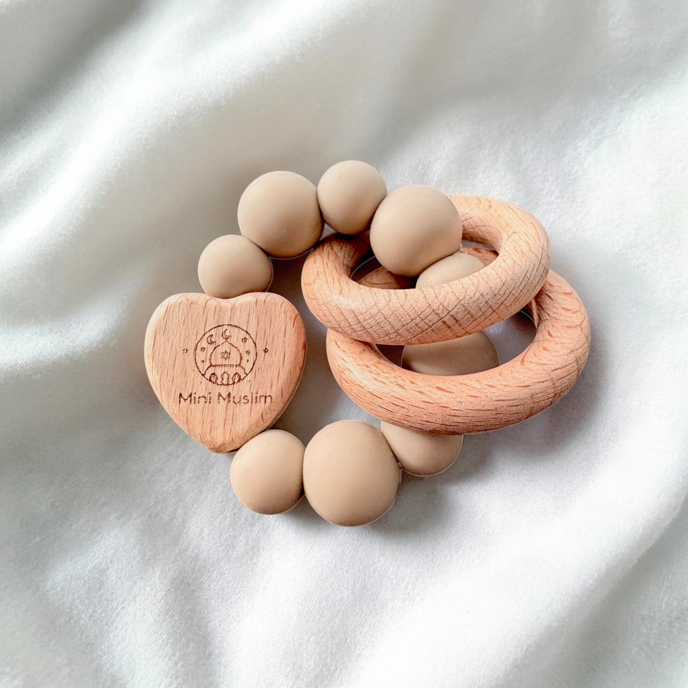 Baby-Beissring aus Holz & Silikon