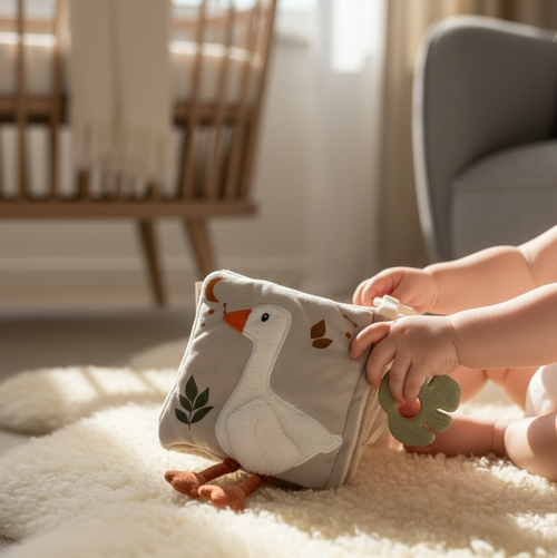 Aktivitäten Stoffbuch für Babys