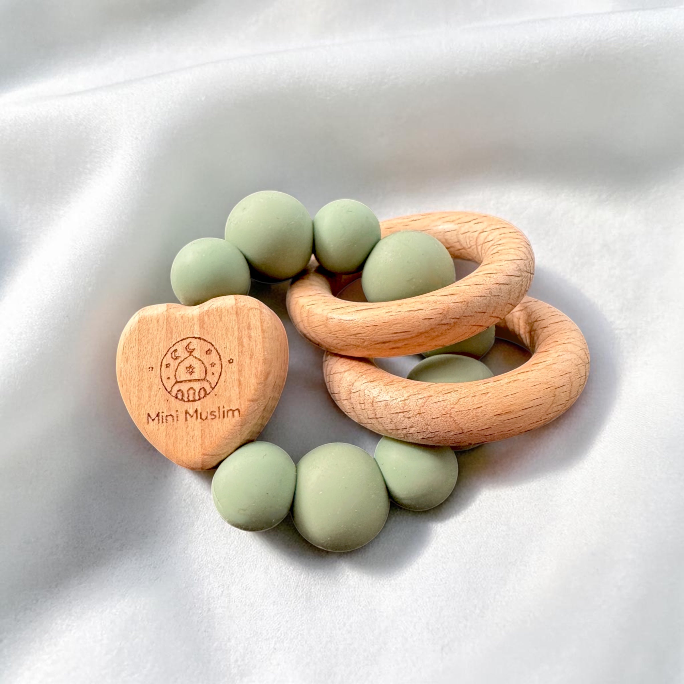 Baby-Beissring aus Holz & Silikon