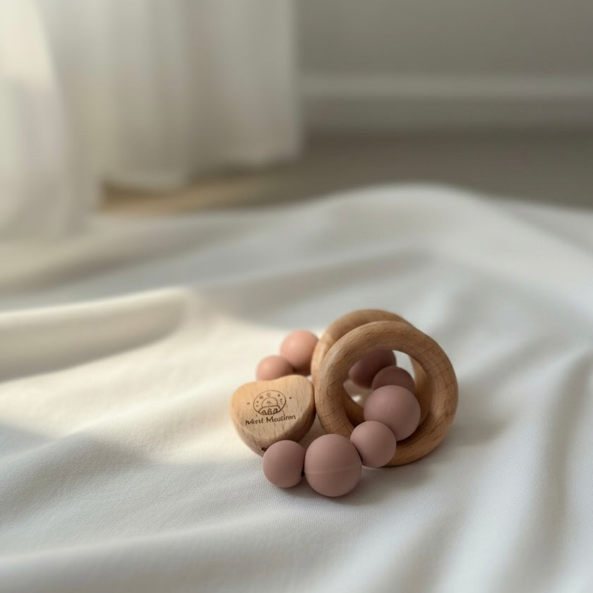 Baby-Beissring aus Holz & Silikon
