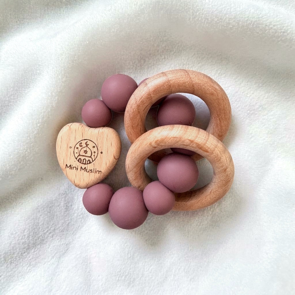 Baby-Beissring aus Holz & Silikon