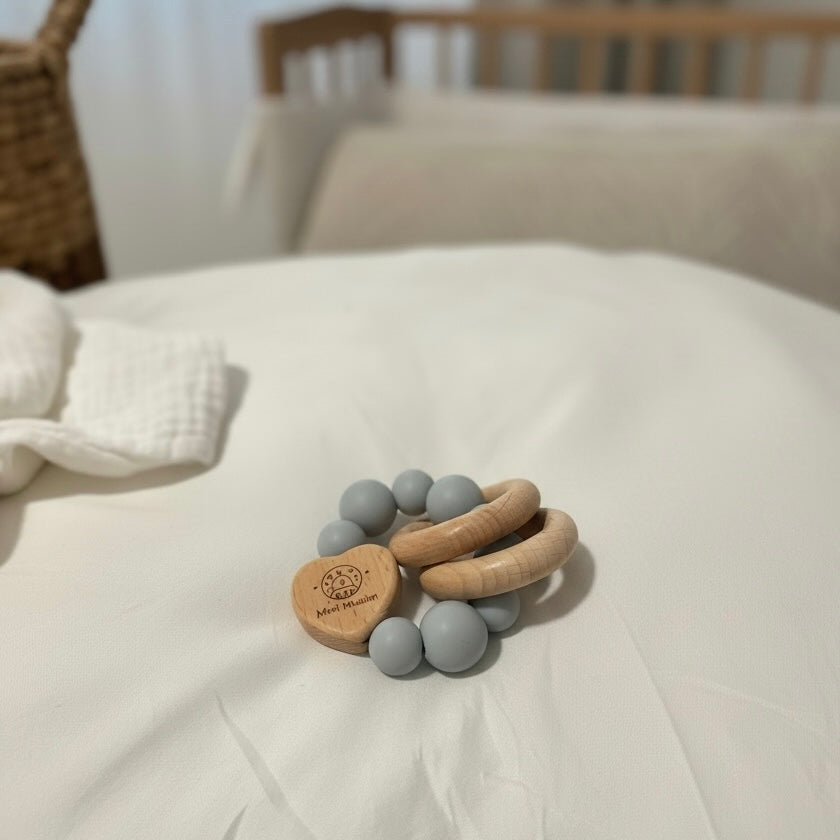Baby-Beissring aus Holz & Silikon