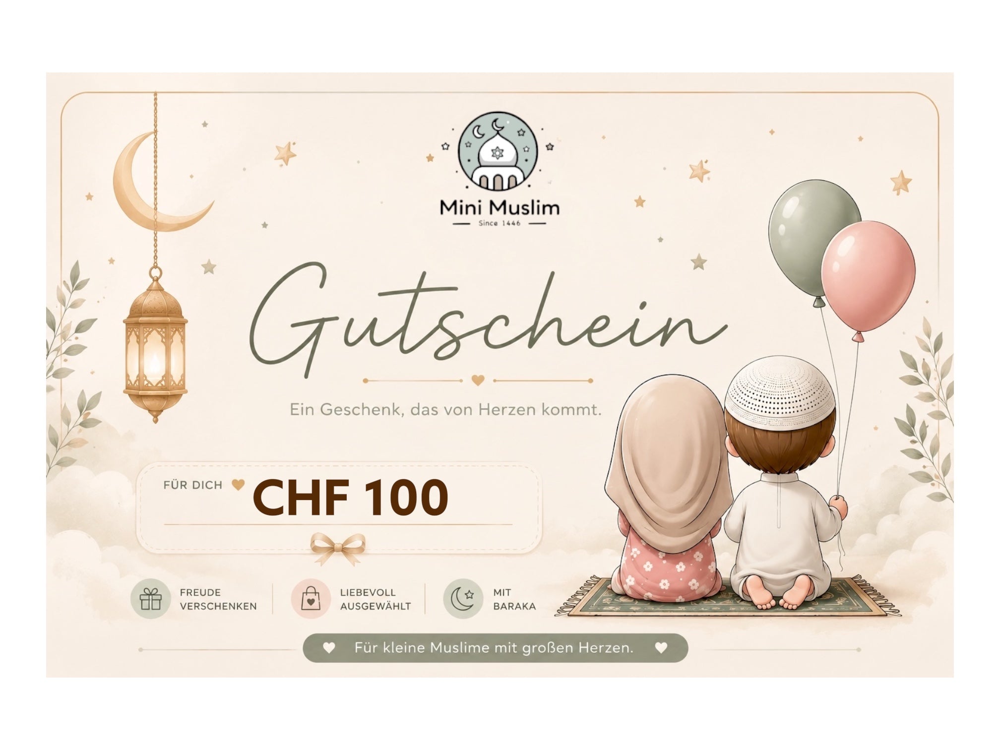Geschenkgutschein von Mini Muslim